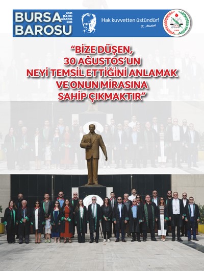 Bursa Barosu Bülteni - Ağustos 2026