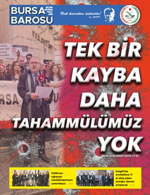 Bursa Barosu Bülteni Ağustos-Eylül 2023