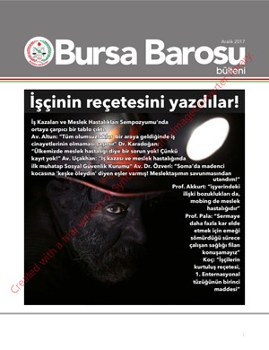 Bursa Barosu Bülteni - Aralık 2017