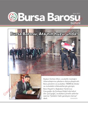 Bursa Barosu Bülteni - Ekim 2017
