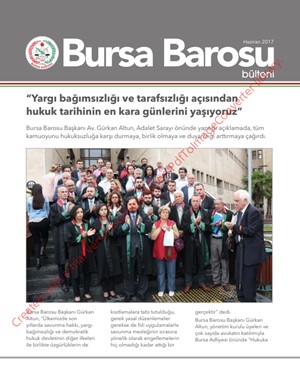 Bursa Barosu Bülteni - Haziran 2017