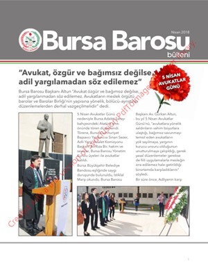 Bursa Barosu Bülteni - Nisan 2018