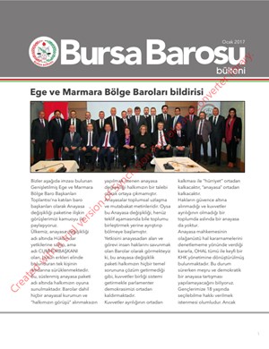 Bursa Barosu Bülteni - Ocak 2017