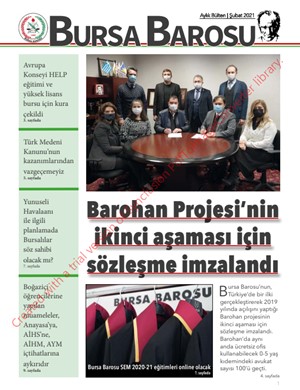 Bursa Barosu Bülteni Şubat-2021
