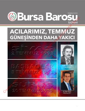 Bursa Barosu Bülteni - Temmuz 2018