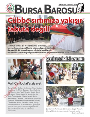 Bursa Barosu Bülteni - Temmuz 2019