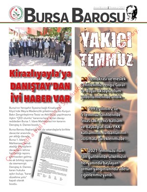 Bursa Barosu Bülteni Temmuz-2021
