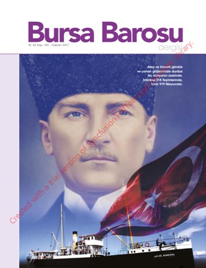 Bursa Barosu Dergisi - Sayı 100