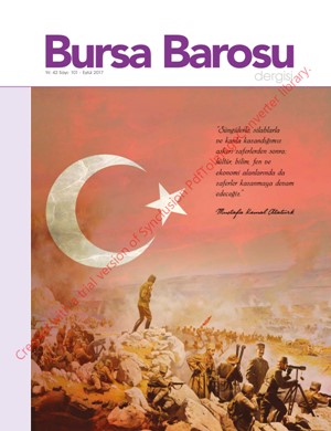 Bursa Barosu Dergisi - Sayı 101