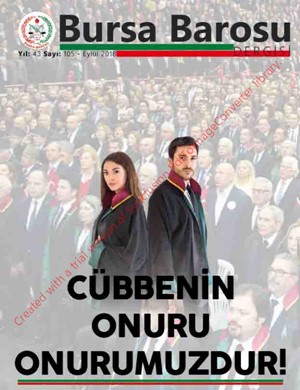 Bursa Barosu Dergisi - Sayı 105