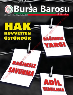 Bursa Barosu Dergisi - Sayı 116