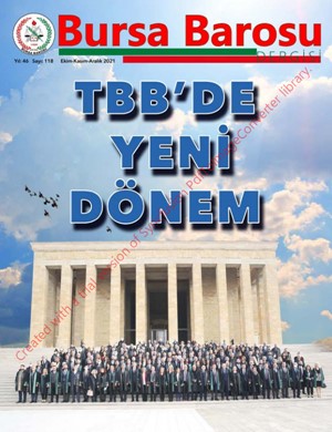 Bursa Barosu Dergisi - Sayı 118