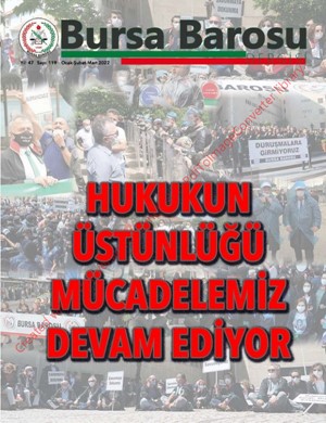 Bursa Barosu Dergisi - Sayı 119