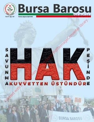 Bursa Barosu Dergisi - Sayı 121