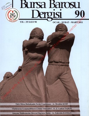 Bursa Barosu Dergisi - Sayı 90