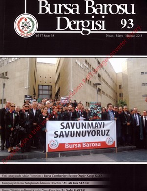 Bursa Barosu Dergisi - Sayı 93