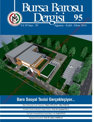 Bursa Barosu Dergisi - Sayı 95