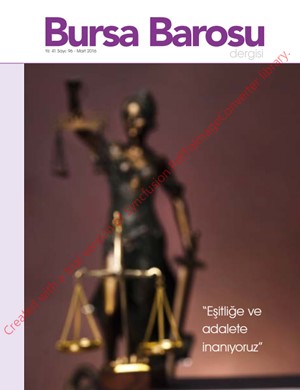 Bursa Barosu Dergisi - Sayı 96