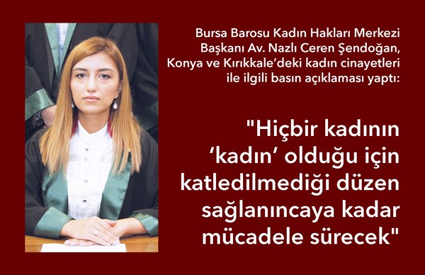 Av. Şendoğan: "Hiçbir kadının ‘kadın' olduğu için katledilmediği düzen sağlanıncaya kadar mücadele sürecek"