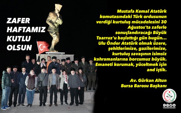 Zafer Haftamız Kutlu Olsun