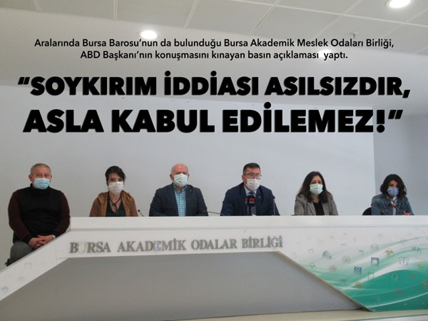 SOYKIRIM İDDİASI ASILSIZDIR, ASLA KABUL EDİLEMEZ!