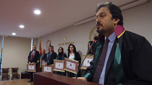 Bursa Barosu Başkanı Av. Altun, Ruhsat Töreninde Konuştu
