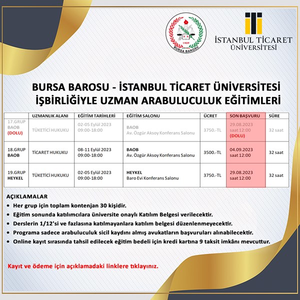 UZMAN ARABULUCULUK EĞİTİMLERİ
