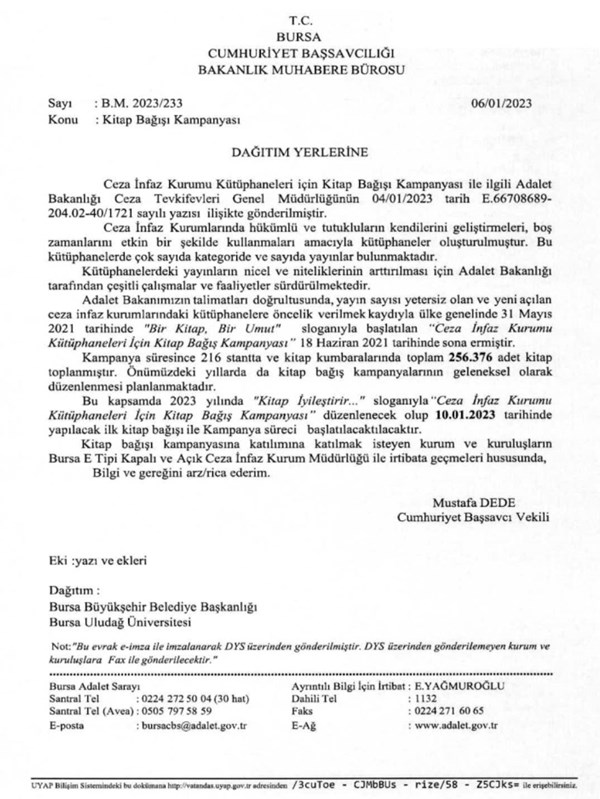 Kitap Bağışı Kampanyası