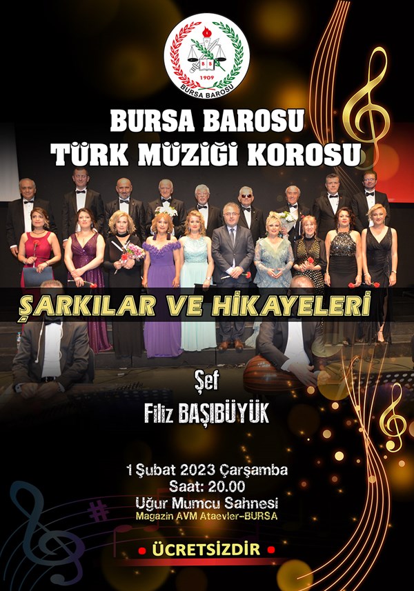 KONSER : BURSA BAROSU TÜRK  MÜZİĞİ KOROSU