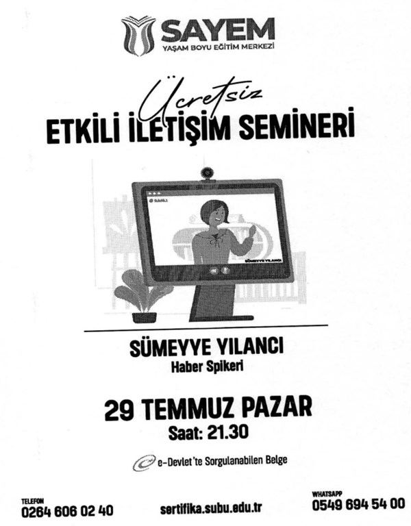 ETKİLİ İLETİŞİM SEMİNERİ