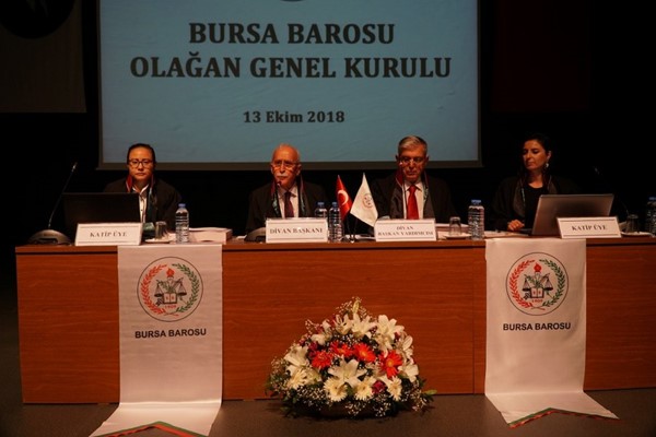 Bursa Barosu Olağan Genel Kurulu 13 Ekim 2018