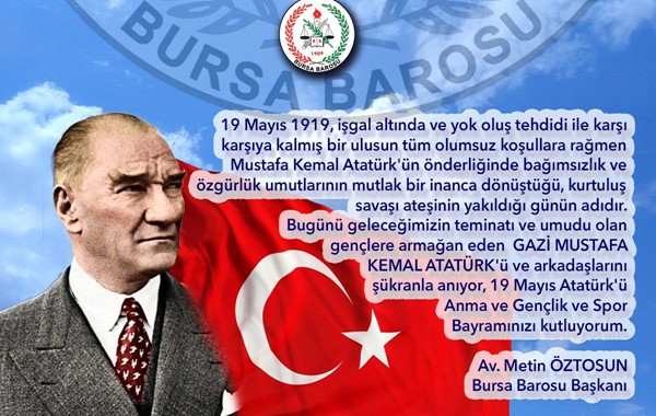19 Mayıs Atatürk'ü Anma Gençlik ve Spor Bayramı