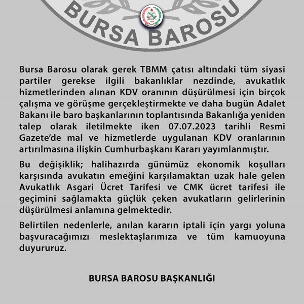 KDV artışının iptalini isteyeceğiz