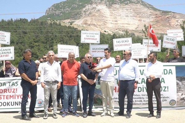 Gürsu'da taş ocağı istemiyoruz!