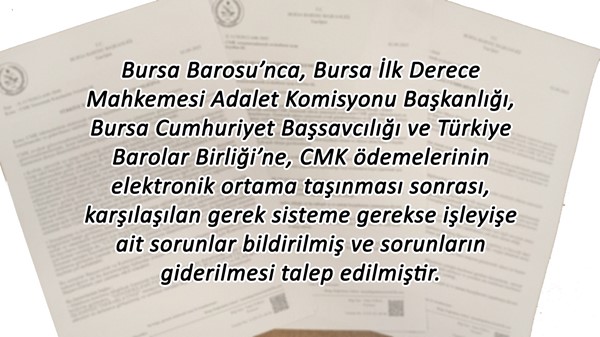 CMK ödeme sorunları için çözüm talep edildi