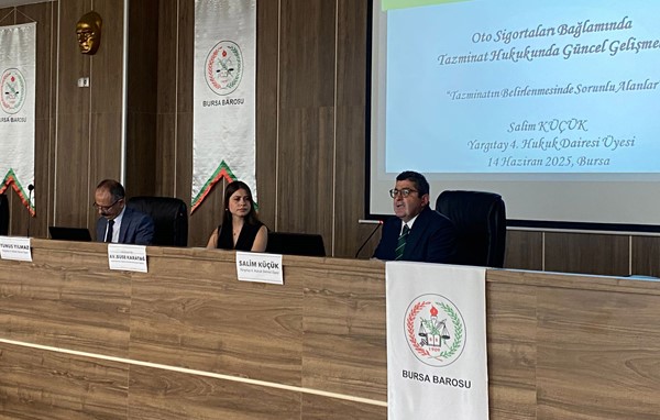 "Oto Sigortalarında Yargıtay Kararları Işığında Güncel Gelişmeler" konulu konferans 14 Haziran 2025 Cumartesi günü BAM Konferans Salonunda gerçekleşti