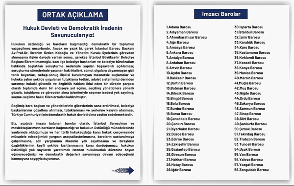 HUKUK DEVLETİ VE DEMOKRATİK İRADENİN SAVUNUCULARIYIZ