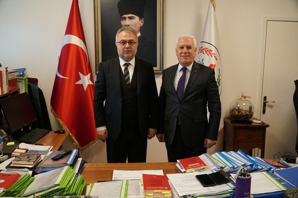 Büyükşehir Belediye Başkanı Bozbey, Baro Başkanı Öztosun'u ziyaret etti