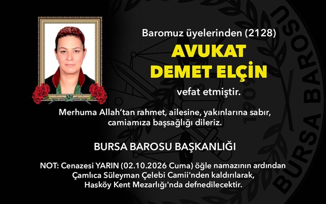 Avukat Demet Elçin vefat etti