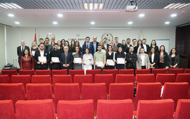 Farazi dava çalışmasında dereceye girenlere başarı belgeleri verildi
