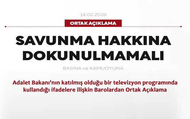 SAVUNMA HAKKINA DOKUNULMAMALI