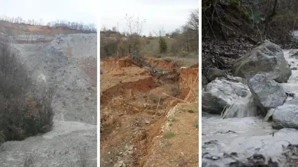 KİRAZLIYAYLA'DA HUKUKA AYKIRI KURULAN TESİSİN ATIK DEPOSU ÇÖKTÜ