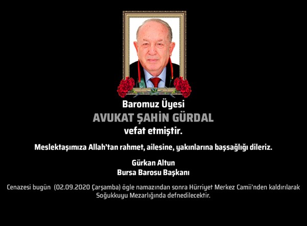 Vefat (Av.Şahin Gürdal)