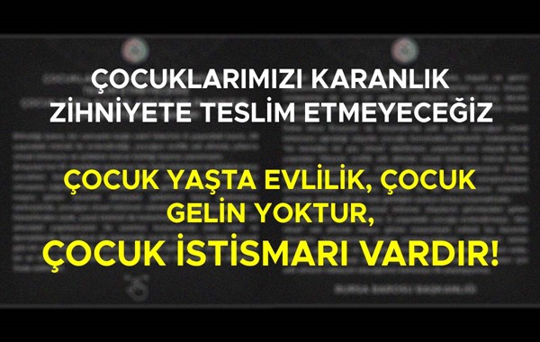 Çocuklarımızı karanlık zihniyete teslim etmeyeceğiz