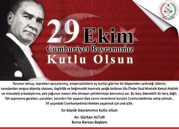 Cumhuriyet Bayramımız kutlu olsun