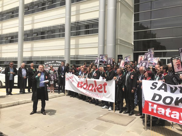 Avukatlar, Medeniyetler Şehri Hatay'da “adalet” diye haykırdı