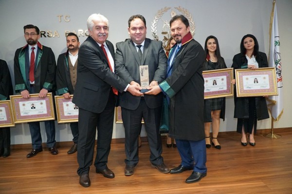 Bursa Barosu Hukuk Ödülü sahibi Hakim Levent Dağdeviren: Çocuklarıma mirasım, kararlarım!