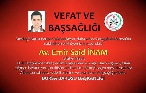 Emir Said İnam vefat etti