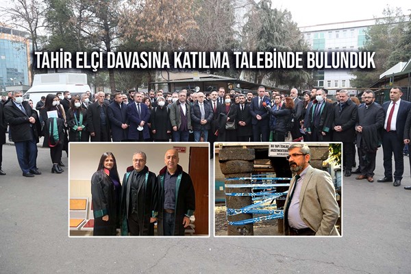 Tahir Elçi davasına katılma talebinde bulunduk